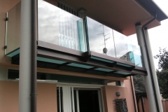 Parapetto acciaio e vetro - Budrio